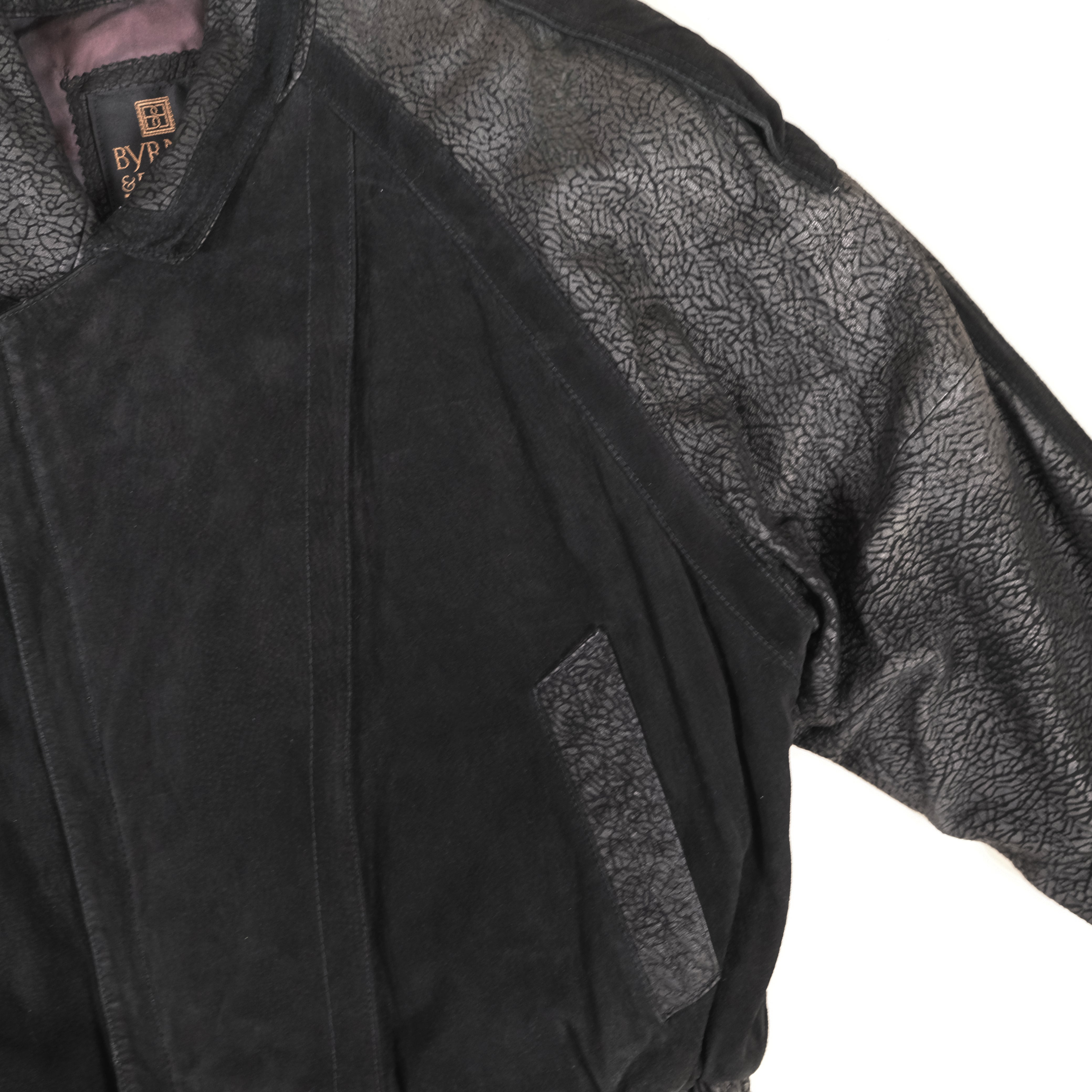 Vintage Leather Bomber Jacket